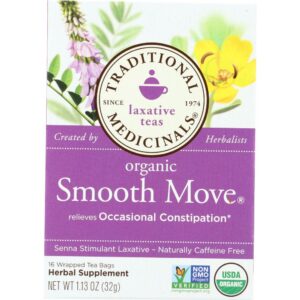 Organic Smooth Move Herbal Tea 16 Tea Bags, 1.13 oz