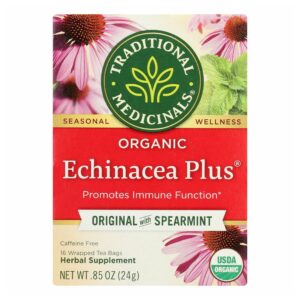 Organic Echinacea Plus Herbal Tea, 16 Tea Bags