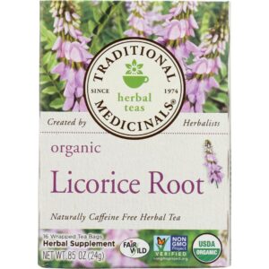 Organic Licorice Root Herbal Tea, 16 Tea Bags