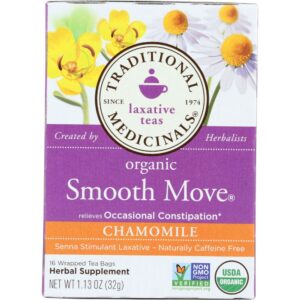 Organic Smooth Move Chamomile Herbal Tea 16 Tea Bags, 1.13 oz