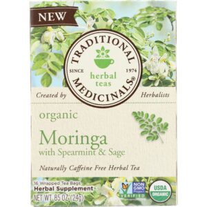 Tea Moringa With Spearmint Sage, 16 bags