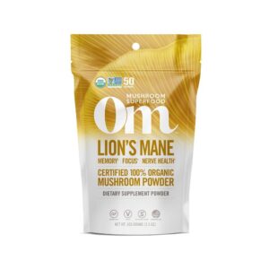 Lions Mane Mushroom Supplement Powder, 100 gm